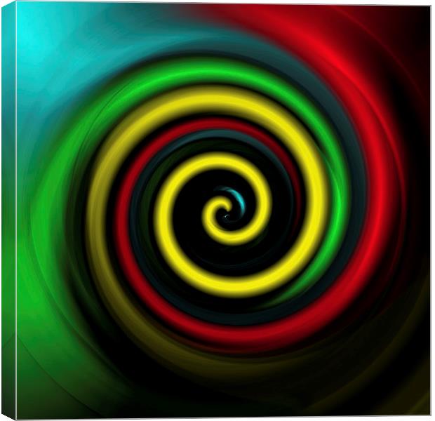 Swirling colours. Canvas Print by Robert Gipson