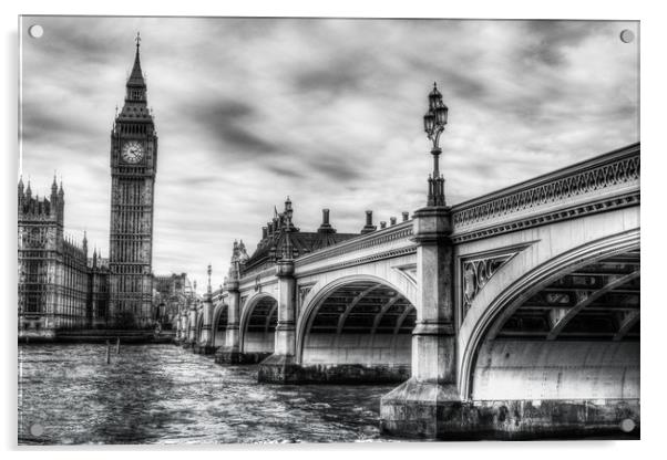 Westminster Bridge London Acrylic by David Pyatt