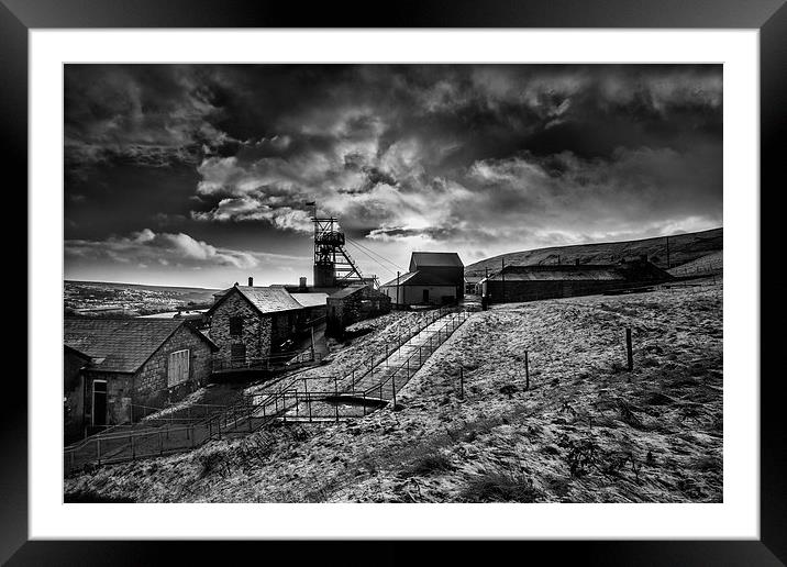 Big Pit at Blaenavon Framed Mounted Print by Creative Photography Wales