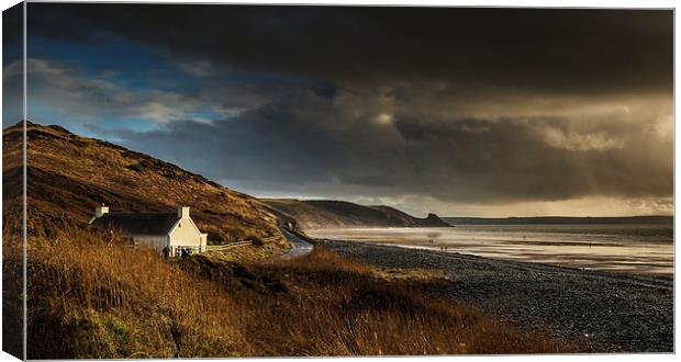 Newgale Cottage Canvas Print by Creative Photography Wales