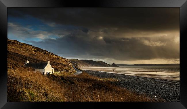 Newgale Cottage Framed Print by Creative Photography Wales