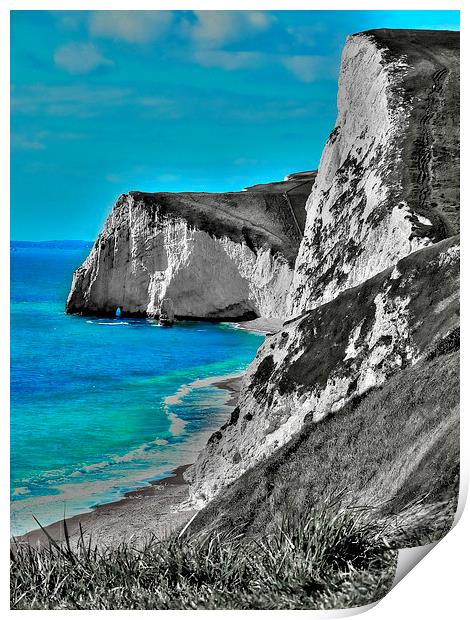 Durdle Door Lulworth Cove Print by Louise Godwin