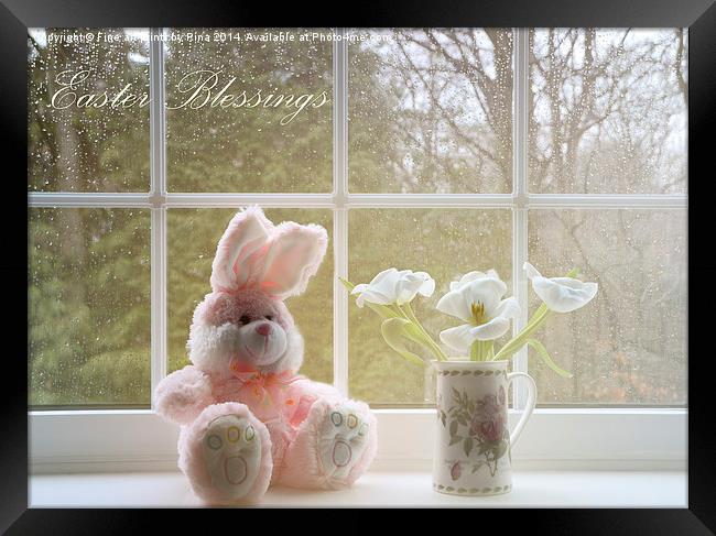 Easter Blessings Framed Print by Fine art by Rina