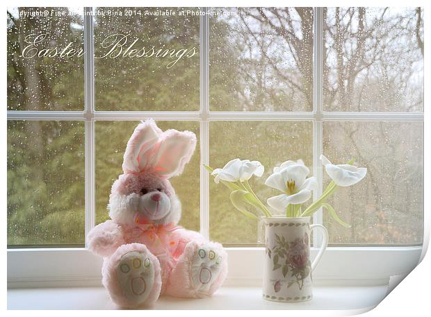 Easter Blessings Print by Fine art by Rina