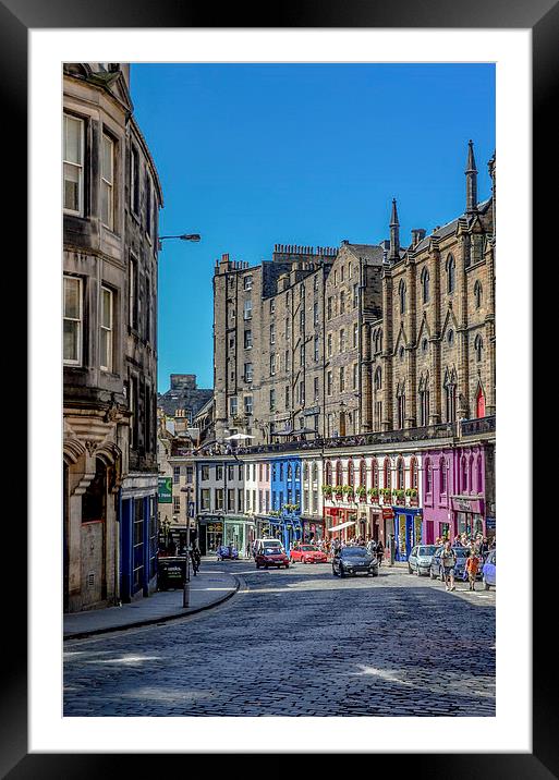 Victoria St, Edinburgh Framed Mounted Print by Tim Finch