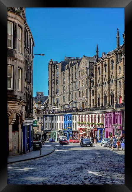 Victoria St, Edinburgh Framed Print by Tim Finch