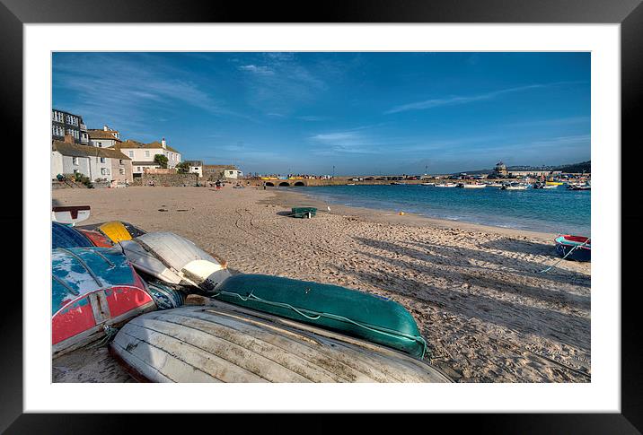 Early evening St Ives Framed Mounted Print by Rosie Spooner