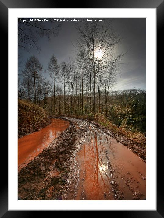 Red Mud Framed Mounted Print by Nick Pound