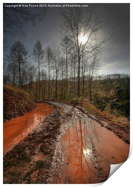 Red Mud Print by Nick Pound