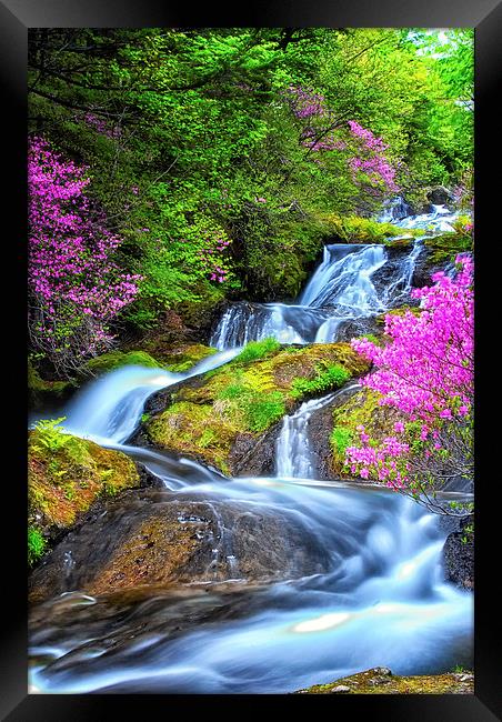 Ryuzu Falls Framed Print by Jonah Anderson Photography