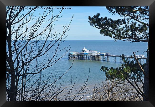 Llandudno Pier from Happy Valley Framed Print by Frank Irwin