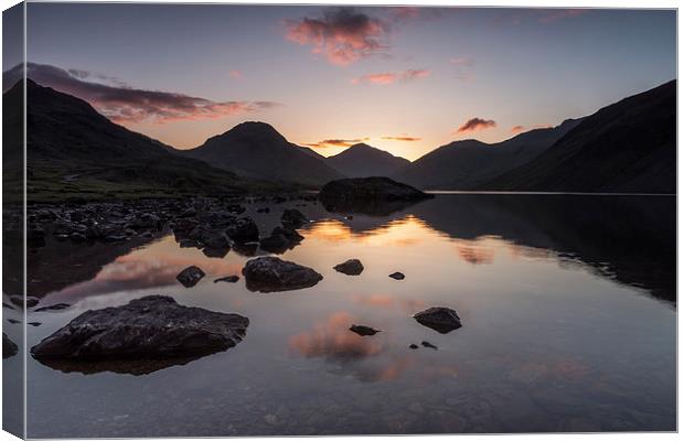 Wast Water Dawn Canvas Print by James Grant