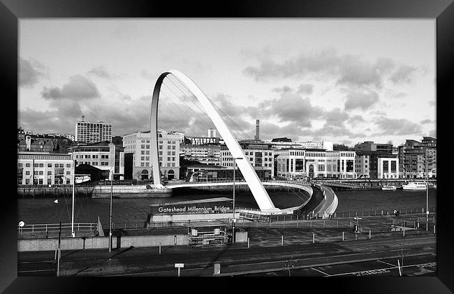 The Millenium Bridge Framed Print by stacey astley