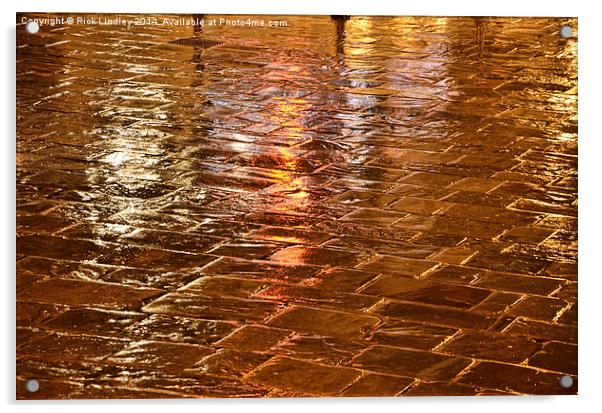 Chester Pavements Acrylic by Rick Lindley