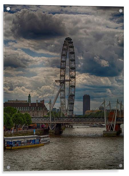 The Evolving Icon: London Eye Acrylic by Gilbert Hurree