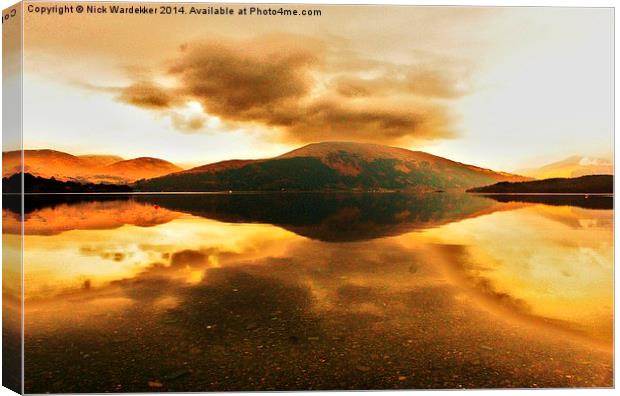 Sunrise at Loch Lomond Canvas Print by Nick Wardekker