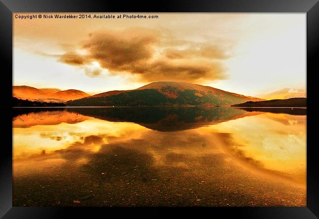 Sunrise at Loch Lomond Framed Print by Nick Wardekker