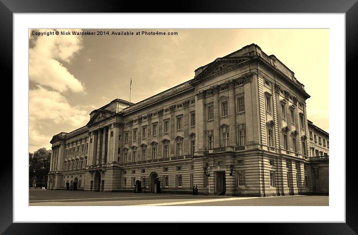Buckingham Palace Framed Mounted Print by Nick Wardekker