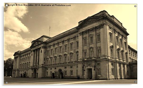 Buckingham Palace Acrylic by Nick Wardekker