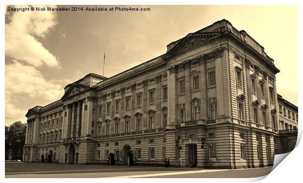 Buckingham Palace Print by Nick Wardekker