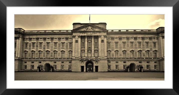 Front entrance of Buckingham Palace Framed Mounted Print by Nick Wardekker