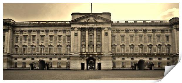Front entrance of Buckingham Palace Print by Nick Wardekker