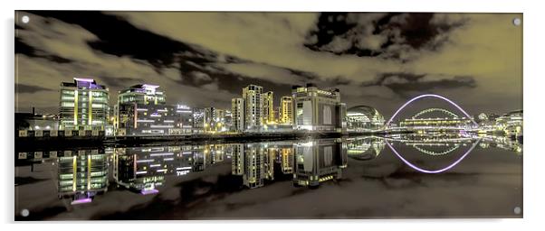 Tyne Reflections Acrylic by Mark Donaldson