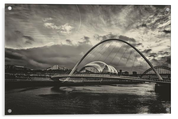 Millennium Bridge Acrylic by Mark Donaldson