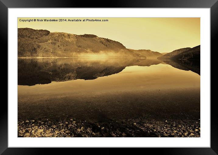 Early mist in the Lake District Framed Mounted Print by Nick Wardekker
