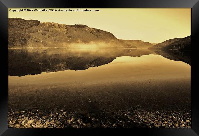 Early mist in the Lake District Framed Print by Nick Wardekker