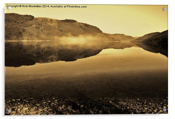 Early mist in the Lake District Acrylic by Nick Wardekker
