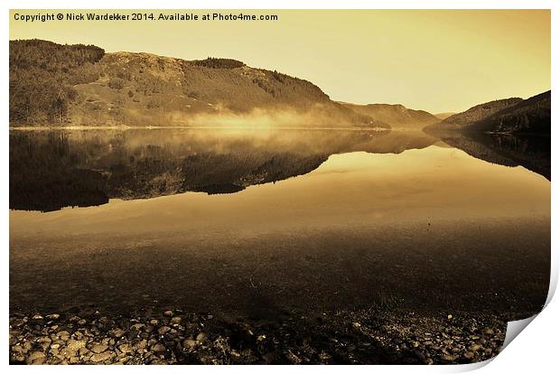 Early mist in the Lake District Print by Nick Wardekker