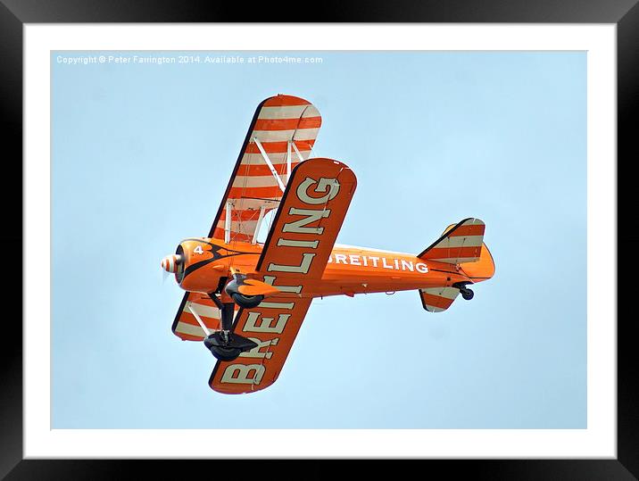Breitling Wing Walkers Framed Mounted Print by Peter Farrington