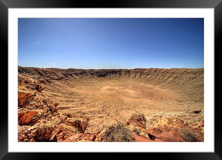Meteor Crater Framed Mounted Print by Rob Hawkins