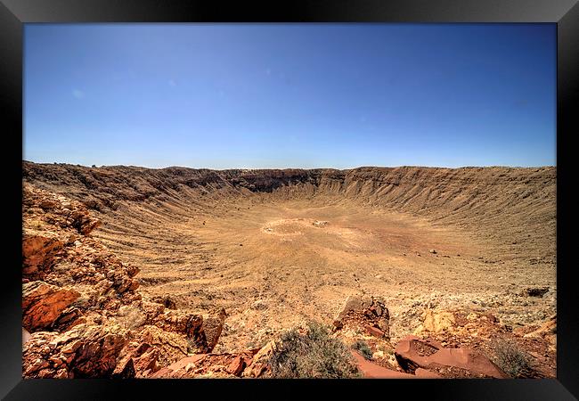 Meteor Crater Framed Print by Rob Hawkins