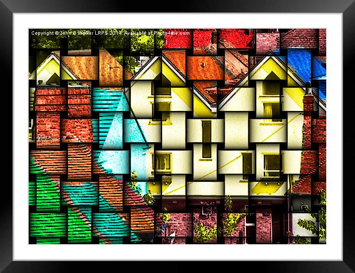 Abstract Architecture Framed Mounted Print by John B Walker LRPS