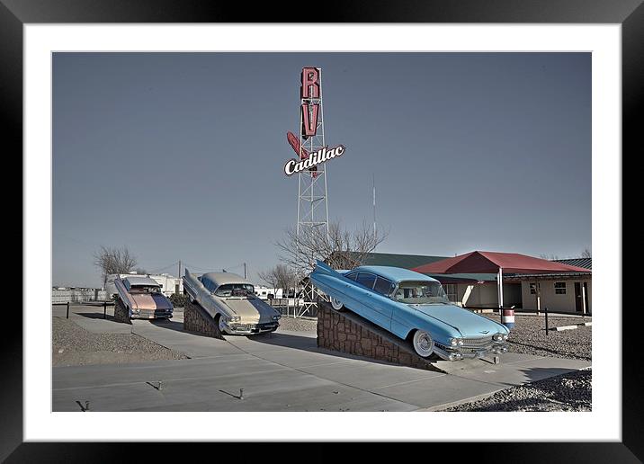 Cadillac RV park Framed Mounted Print by Rob Hawkins