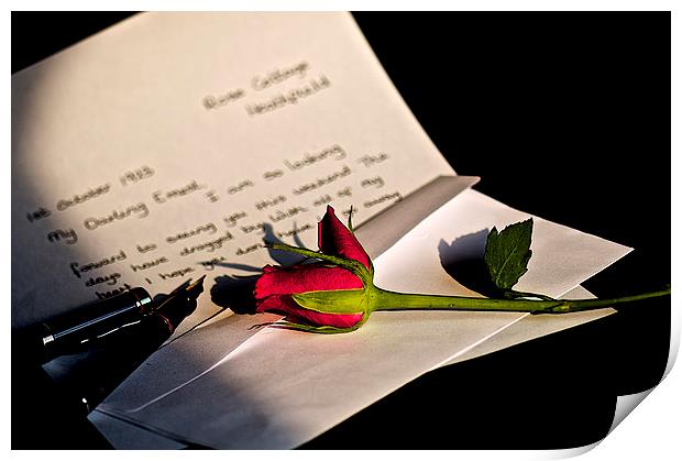 Unfinished love letter Print by steve akerman
