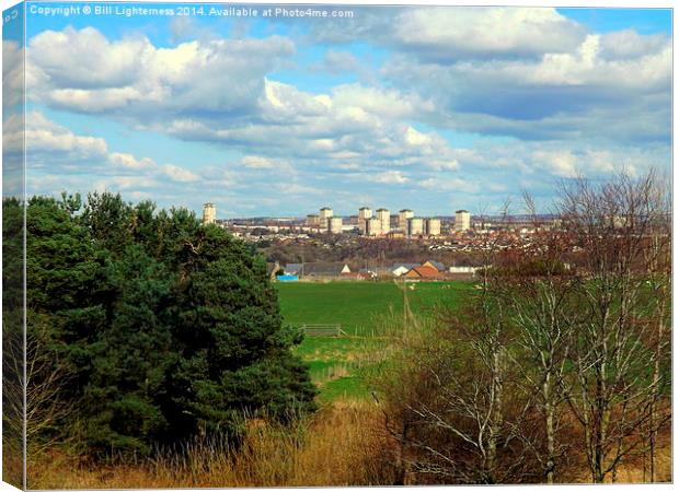 Motherwell Cityscape from Chatelherault Canvas Print by Bill Lighterness