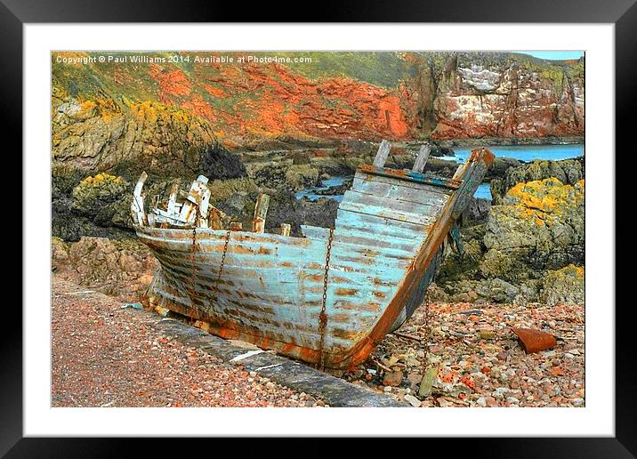 The Wreck Framed Mounted Print by Paul Williams
