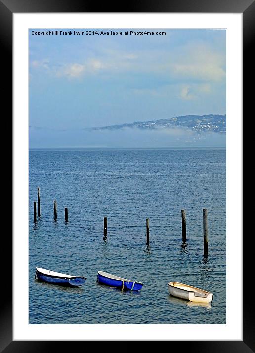 Rhos-on-Sea with the tide right in Framed Mounted Print by Frank Irwin