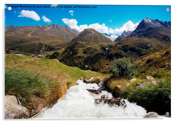 Austrian Tyrol Hike Acrylic by yvonne & paul carroll