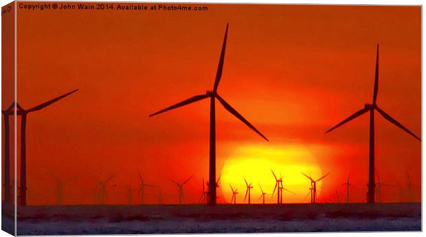 Windmills of your mind Canvas Print by John Wain