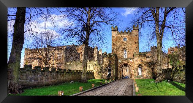 Durham Castle Gate Framed Print by Tom Gomez