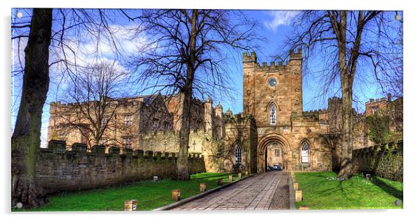 Durham Castle Gate Acrylic by Tom Gomez