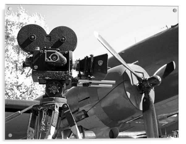 Mitchell movie camera DC-3 Acrylic by Robert Gipson