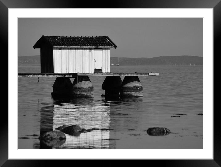 House on the Jetty Framed Mounted Print by Randi Grace Nilsberg