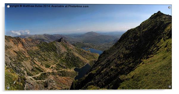 Snowdonia landscape Acrylic by Matthew Bates