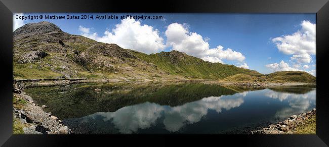 Snowdonia Panorama Framed Print by Matthew Bates