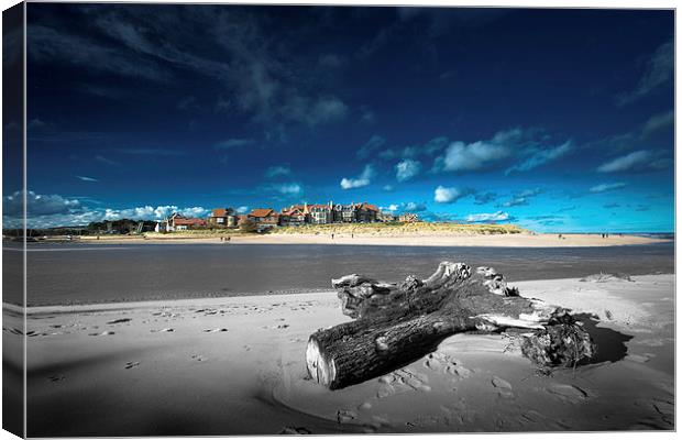 Duo-scheme Alnmouth Canvas Print by Paul Appleby